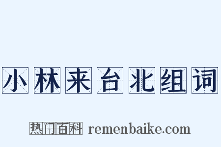 小林来台北组词是什么意思的图片